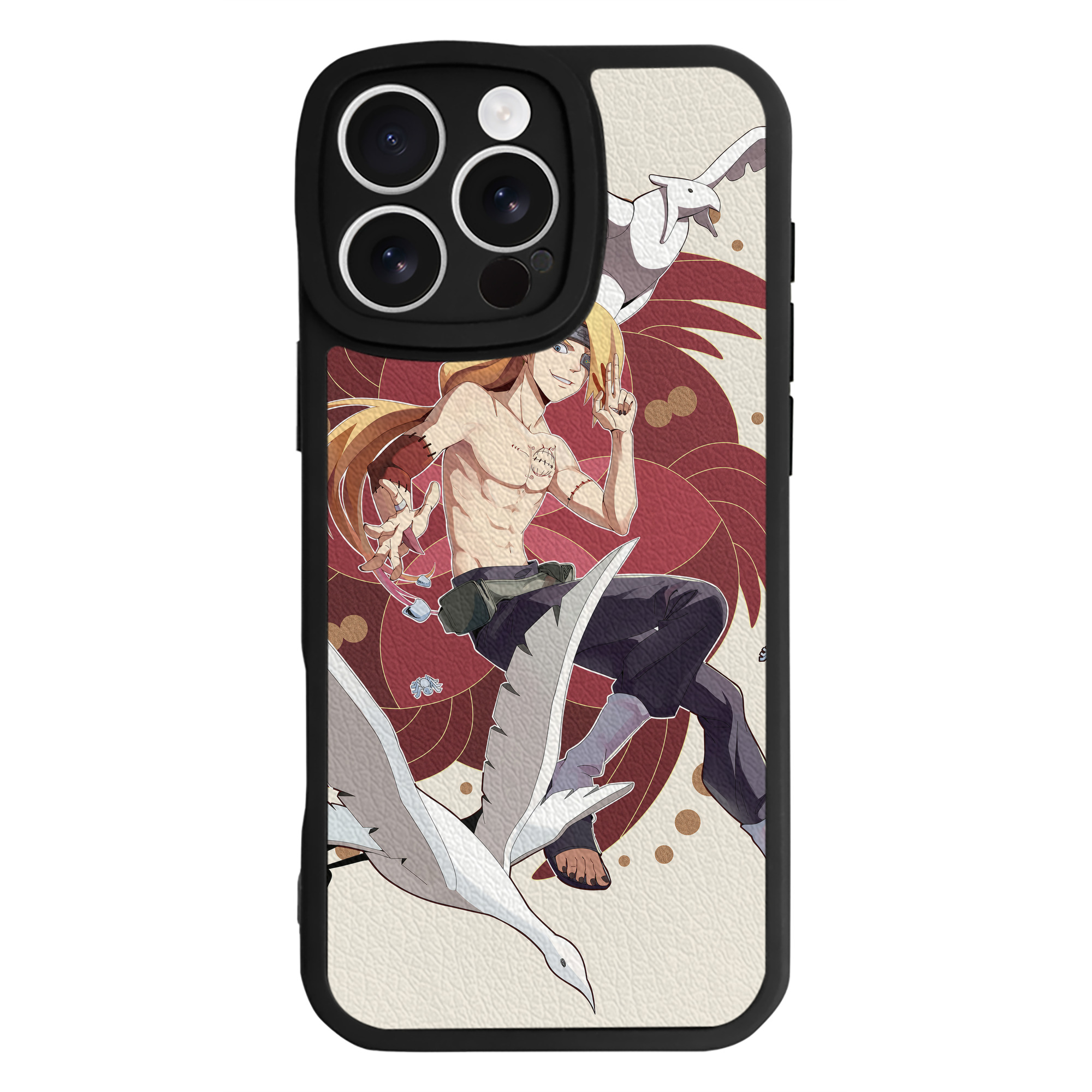 （画像用） NARUTO -ナルト- NARUTO -ナルト- 疾風伝 【iPhone 16シリーズ対応】シリコンスマホケース（レザー調） 材質：シリコン
